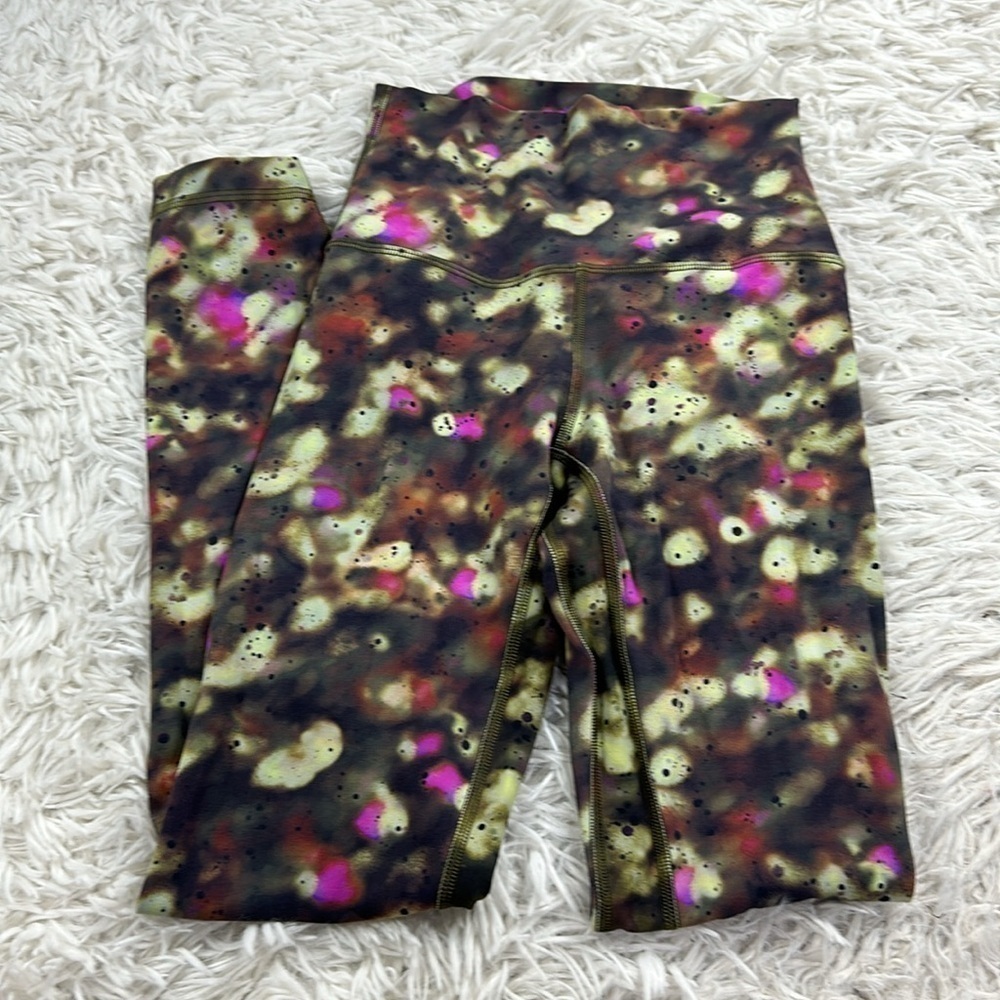 Lululemon Align High-Rise Pant 25" Soft Focus Splatter Green Multi